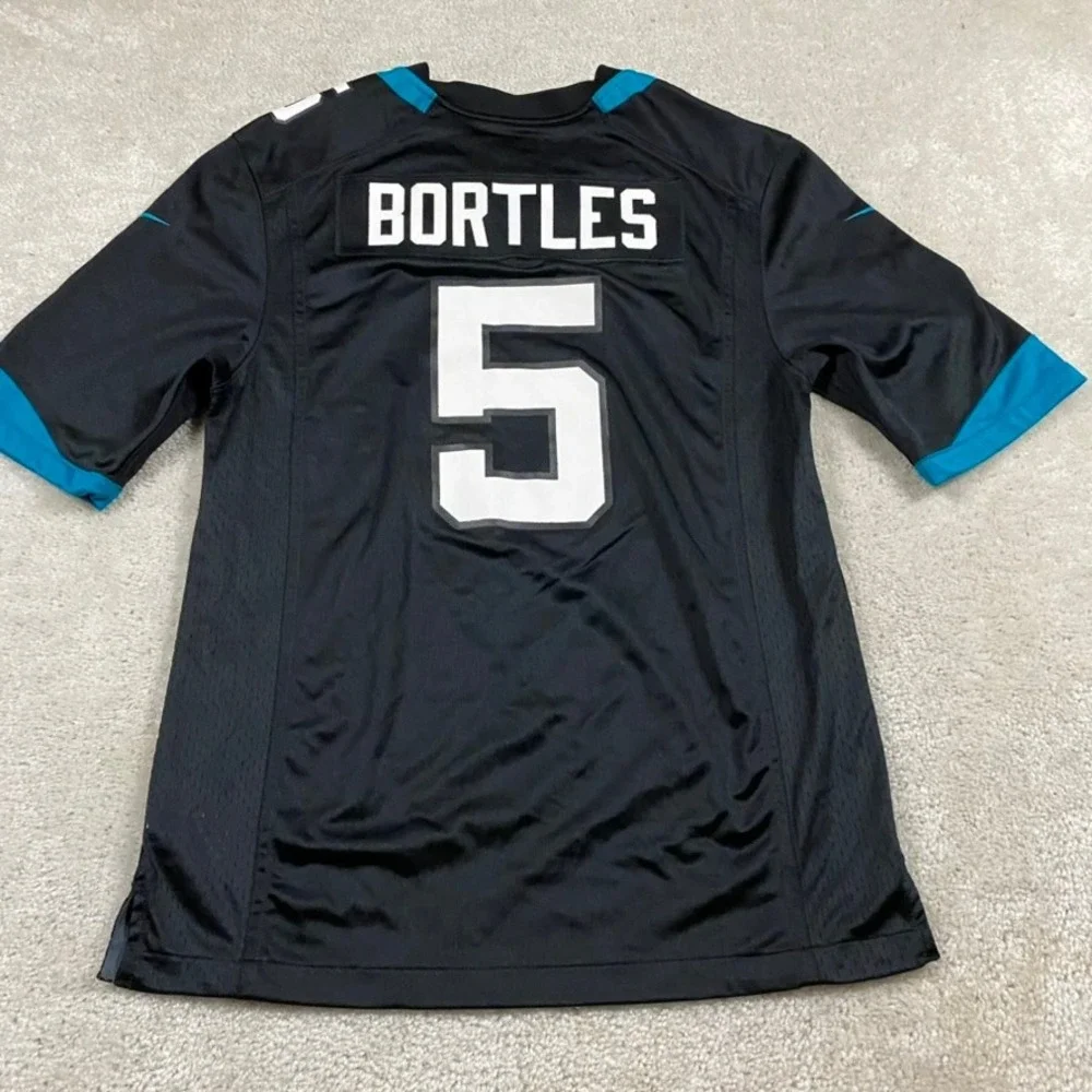 Nike Jacksonville Jaguars Blake Bortles 5 NFL Jersey Black Mens Medium